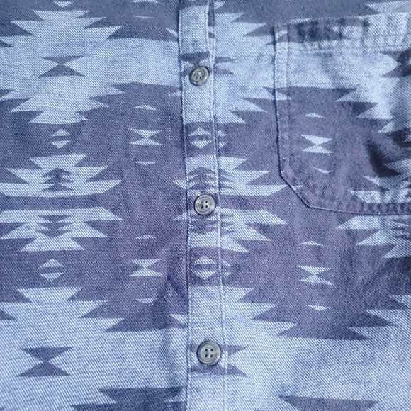 Dickies Women Button-Front Long Sleeve Shirt Southwest Print Medium 100% Cotton - Picture 5 of 10